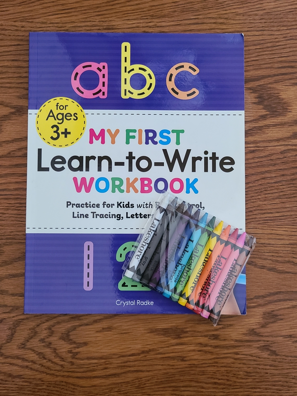 My First Learn-to-Write Workbook with Assorted Crayons